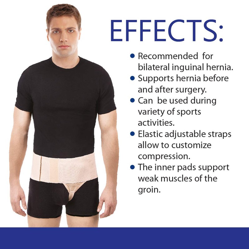 Hernie Hernia Belt Support for Reducable Hernia Truss 350L-black-3