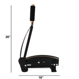 Larksilk Real Touch Fresh Flower Stem Cutter - 14-Inch Blade with Safety Latch, Includes Protective Glasses, Heavy Duty Commercial Grade, Perfect for Florists, Gardening, DIY Arrangements, Black