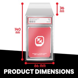 EVORETRO PSA Graded Resealable Sleeves - Premium Acid-Free Card Protection, Archival-Safe, Crystal Clear, Dustproof, Scratch Resistant - 100 Pack for Collectors