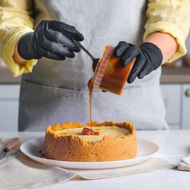 OneProtek Disposable Gloves - Black - Vitrile Gloves - Nitrile Vinyl Mix - 100 Pieces/Box - Size S - Latex-Free - Durable and Versatile - Protection from Chemicals