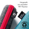FEFI - Zip glasses case with felt cover made from