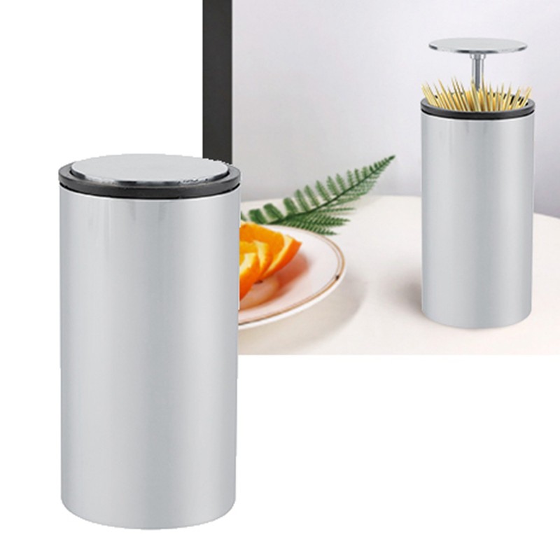 Automatic Stainless Steel Toothpick Dispenser Box Holder Container