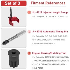 Camoo For Caterpillar J-42083 Automatic Timing Pin, 9U-7227 Injector Height