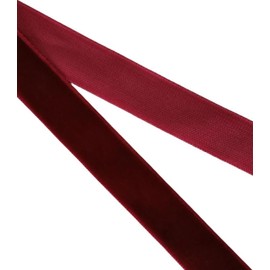 Abbaoww - Cinta de terciopelo clásico de 50 yardas, 3/8 pulgadas para envolver regalos, decoración de boda, proyecto de bricolaje (borgoña), ZG00504