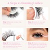 CALAILIS Self Adhesive Eyelashes 5 Pairs Natural Look Press On