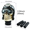 Temzzer Skull Resin Transmission Gear Shifter Stick Knob Heavy Shiny