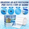 HuakChai Kit Riparazione Piscina, Nastro Impermeabile Subacqueo, Set di Toppe