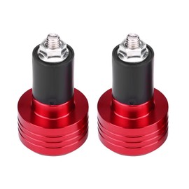 Handlebar Ends Pair 22 mm Universal Aluminium Motorcycle Handle Bar Ends Weight Balance Plug (Red) for Handlebar Ends 22 mm Red Handlebar Ends