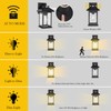 Solar Wall Lanterns Outdoor Motion Sensor, Solar Powered Porch Light