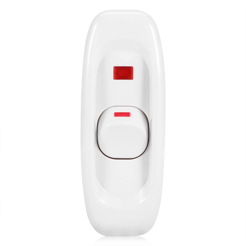 Lamp Switch, Feed-Through Switch Rocker AC 250V 10A Inline ON/OFF