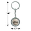 GRAPHICS & MORE I Hate Theatre Abe Lincoln Keychain Spinning
