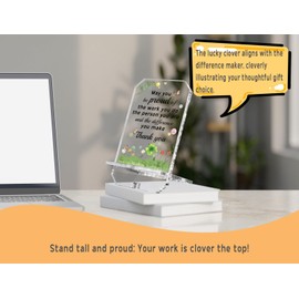 Thank You Gifts Desk Decor Phone Holder Stand 6.8 Hx3.7 W Standard Size for Desk, Coworker Gifts,Volunteer Gifts,Teacher Gifts-May You Be Proud