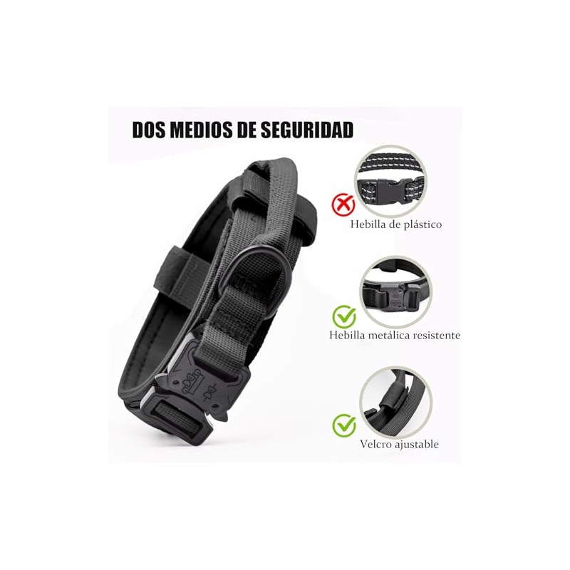 Collar de perro Táctico, Collar de Perro de Nailon Militar