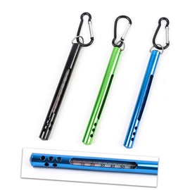 KICHOUSE Metal Case Pencil Type Thermometer Fishing Tool Fahrenheit Celsius Stream Water Thermometer