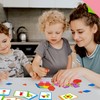 155 PCS Wooden Pattern Blocks Set, 24 Double-Sided Design Cards(48