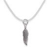 Heather Needham Sterling Silver Feather Necklace on 16" silver chain