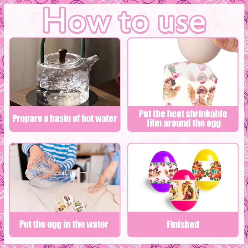 Hying Easter Egg Decorating Kit-Easter Heat Shrink Sleeves for 35