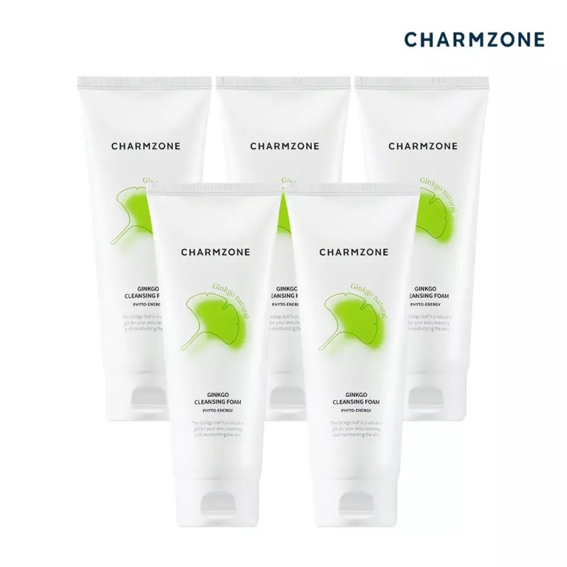 Chamzone 참존 징코 내츄럴 클렌징 폼 200ml 5개 Charmon Zheng