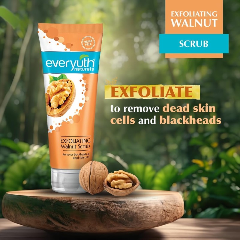 Everyuth Naturals Exfoliante de nogal, 200 g