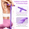 Multifunction Pedal Resistance Band with Handle, 6-Tube Exercise Bands