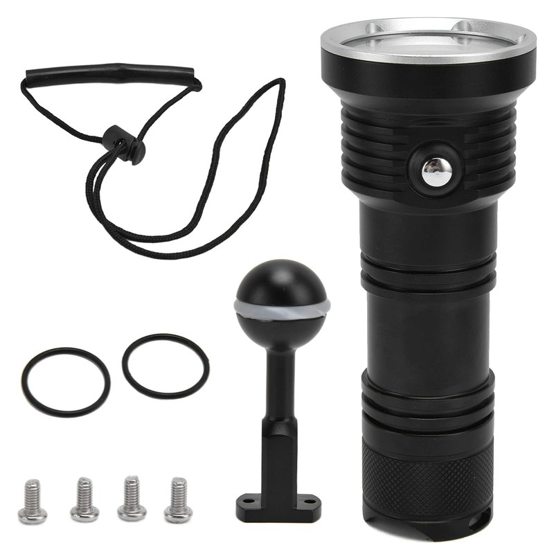 Diving Flashlight, 10000 100M Underwater Flashlight, 5 Modes LED Waterproof