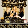 Happy New Year Party Decorations Tableware Set, Black and Gold