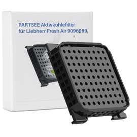Activated Carbon Filter for Liebherr Fridge 9096989 9882429 9882460 988246000, Fresh Air Filter for 7440021-00 with Activated Carbon for Refrigerators Filter (Black, 1 Piece)