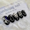 Clear Crystal Handmade Nail Tips - Oval S / 클리어