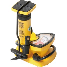 Panaracer FTP-YBG-S Air Pump, Foot Pump, S, SG Standard, Compatible with Schrader, English, Presta Valves, Yellow
