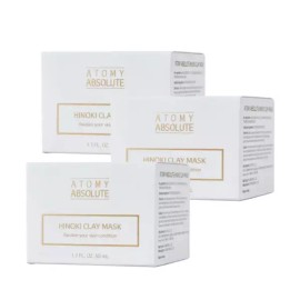 Atomy 애터미 앱솔루트 히노키 클레이 마스크 50ml 3개 Atomy Absolute Hinoki Clay Mask 50ml 3pcs