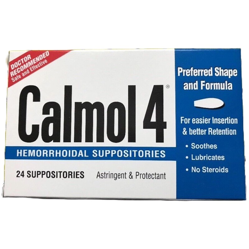 CALMOL-4 Suppositories 24 Count