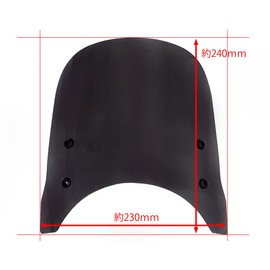 World Walk GB350 Meter Visor Short Smoke ws-37-ss