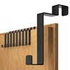 4smile Door Hooks for Hanging, Set of 10, Black, Stainless