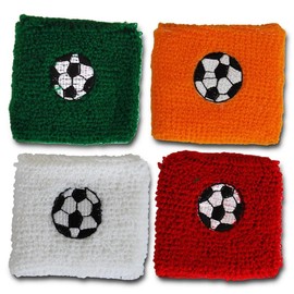 Pack of 12 Football Football Textile Tape Sports Tape Embroidered Terry Sweatband, bracelet