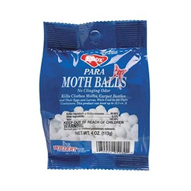 para Moth Balls Kills Clothes Moths and Carpet Beetles, 4 oz Bag (2 Pack)