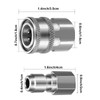4 Sets NPT 3/8 Inch Stainless Steel Male and Female