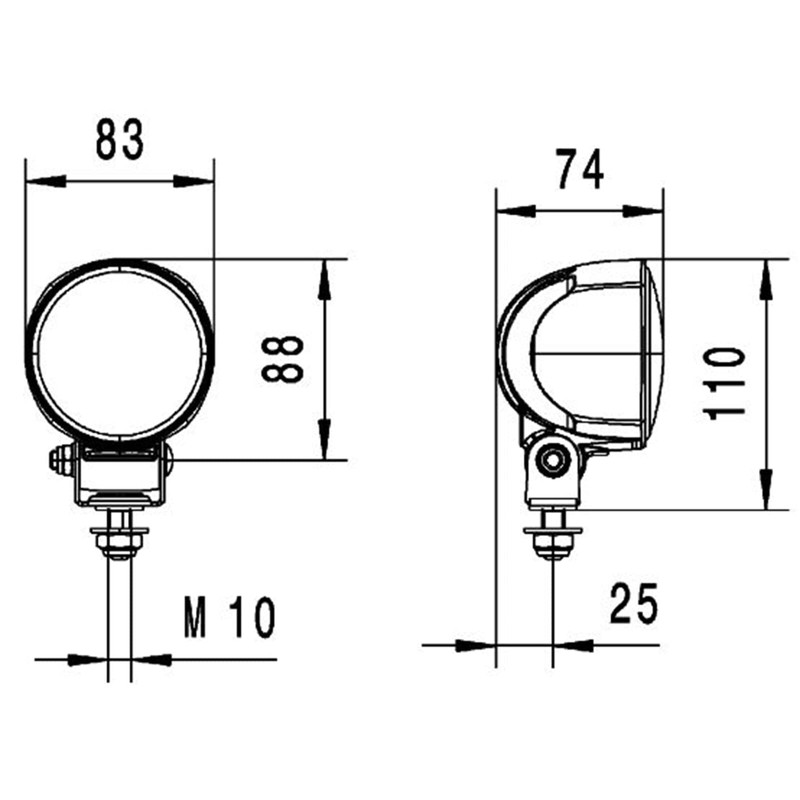 HELLA 1G0 996 576-001 LED-Worklight - Modul 70 Gen. 3.2