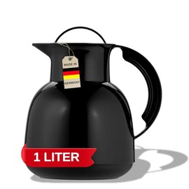 Helios Renature Vacuum Jug Black 1 Litre, 30 x 30 x 21.5 cm