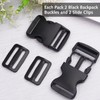 Luxiremi Plastic Side Release Buckles Heavy Duty Plastic Buckle Clips