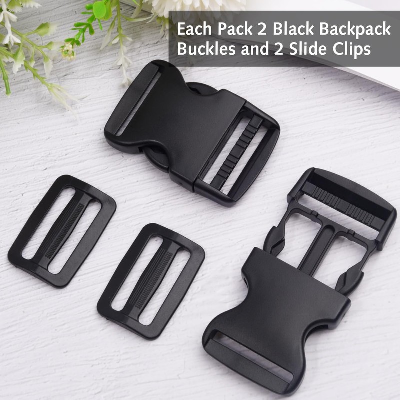 Luxiremi Plastic Side Release Buckles Heavy Duty Plastic Buckle Clips