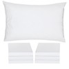 Polycotton Zippered Pillow Protectors Cover Case, Anti Dust Mite, Anti-Allergy,