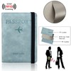 PORRASSO Passport Holder Travel Wallet RFID Blocking Card Case PU