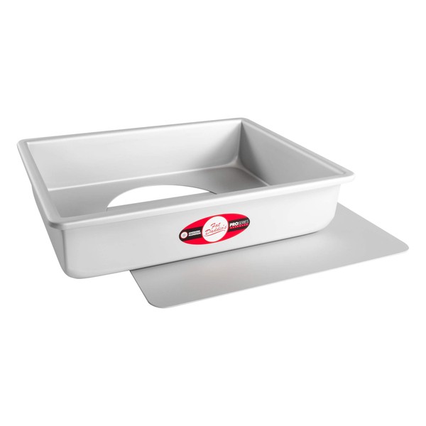 Fat Daddio's Sheet Cheesecake Pan with Removable Bottom Anodized Aluminum, 9 x 13 x 3 Inch, Silver