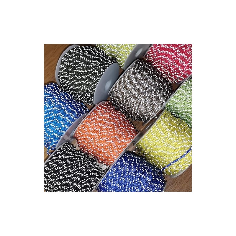 2mm Paracord Reflective Micro Cord Strong Bushcraft Lanyard Camping Hiking