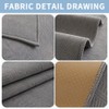 DUJUIKE Sofa Cover 1/2/3/4 Seater, Chenille Sofa Throw, Corner Sofa
