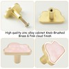 MOROBOR Decorative Pink Cloud Kitchen Cabinet Knobs, 6 Pack Creative