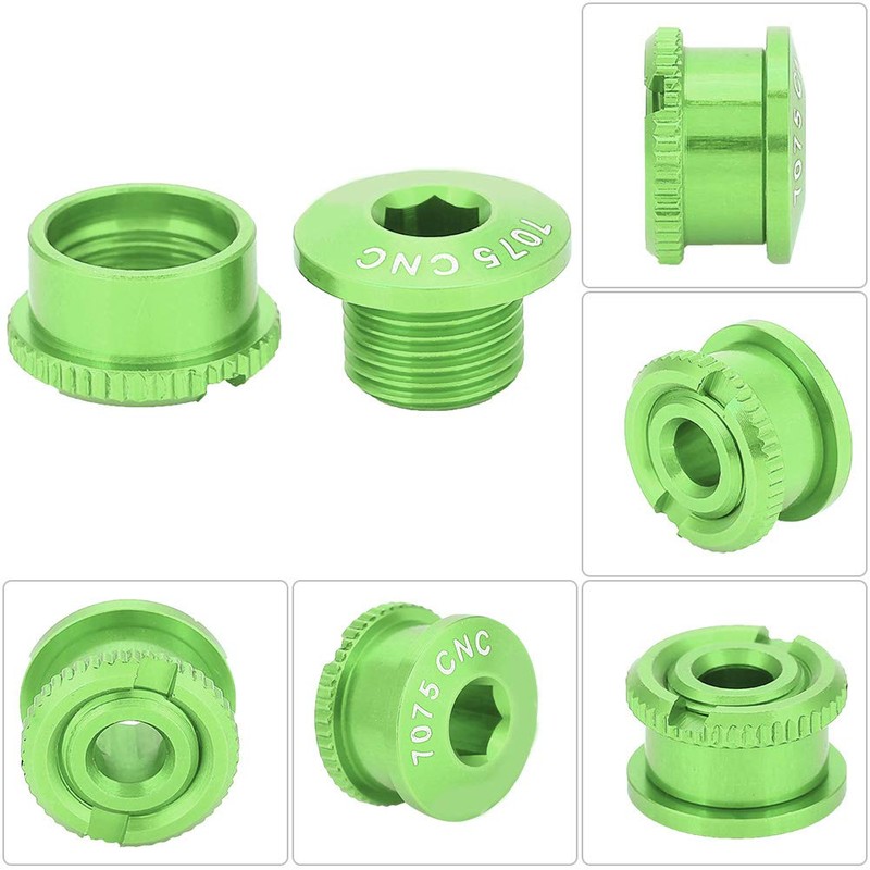 CHEOTIME Crank Bolts, 5 Sets Aluminum Alloy Crankset Bolts &