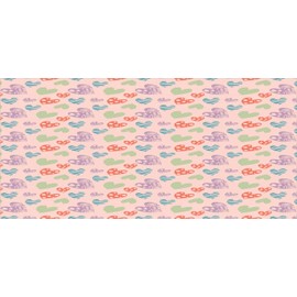 Ambesonne Love Pencil Pen Holder, Various Ornamental Hearts in Pastel Colors Valentine's Day Themed Design, Ceramic Pencil Holder for Desk Office Accessory, 3.6" X 3.2", Blush Multicolor