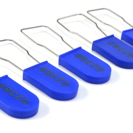 Plastic Wire Padlocks Numbered Security Seal Plastic Padlock Electric Meter Seals Disposable Anti-Tamper Locks (Blue, 100 PCS)