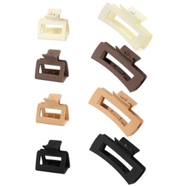 Large Hair Claw Clips, Non-Slip Hair Claws Black Hair Clips Hair Clamps for Thick Curly Long Hair, Wide Grip Hair Accessories for Women Girls (HairclawS)